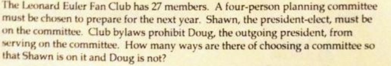 The Leonard Euler Fan Club has 27 members. A