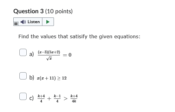 Question 1 {2 points} all |~_,| a} What is a