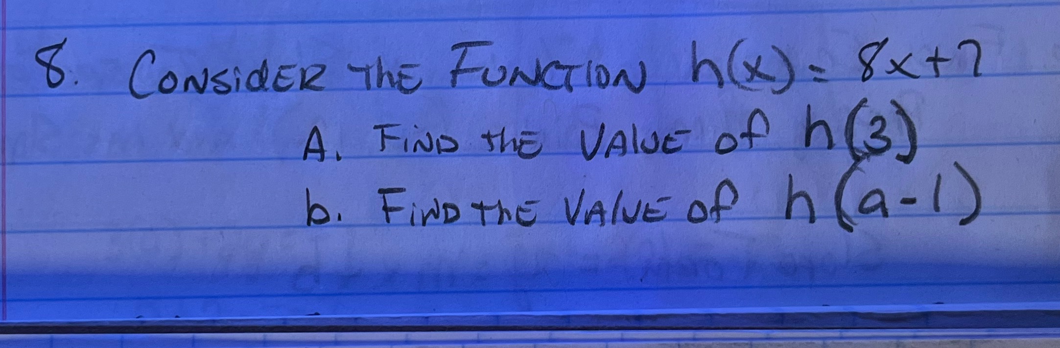 How to solve and the answer please 8. CONsidER