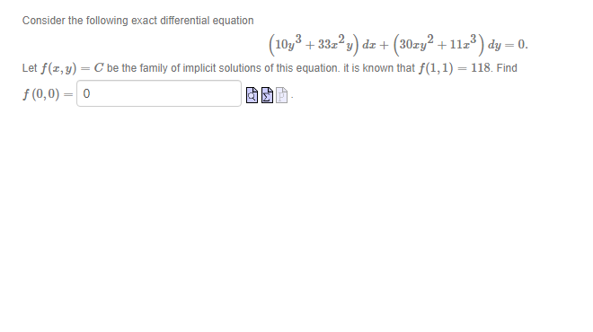 Q1 Consider the following exact differential