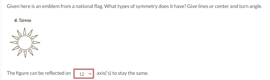 Given here is an emblem from a national flag.