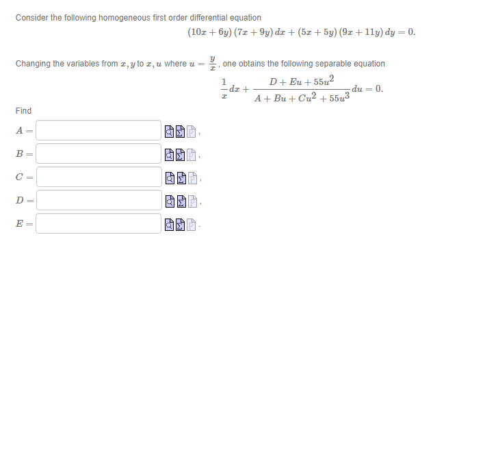 Q1 Consider the following exact differential