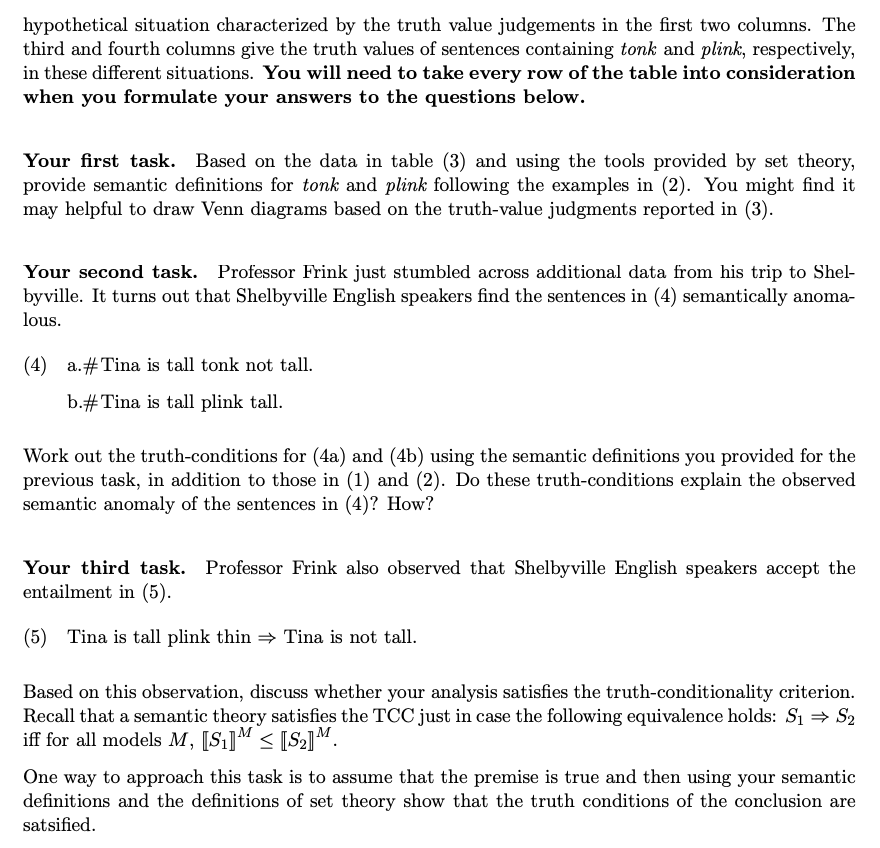 Assignment 3: Entailment and the TCC Linguistics