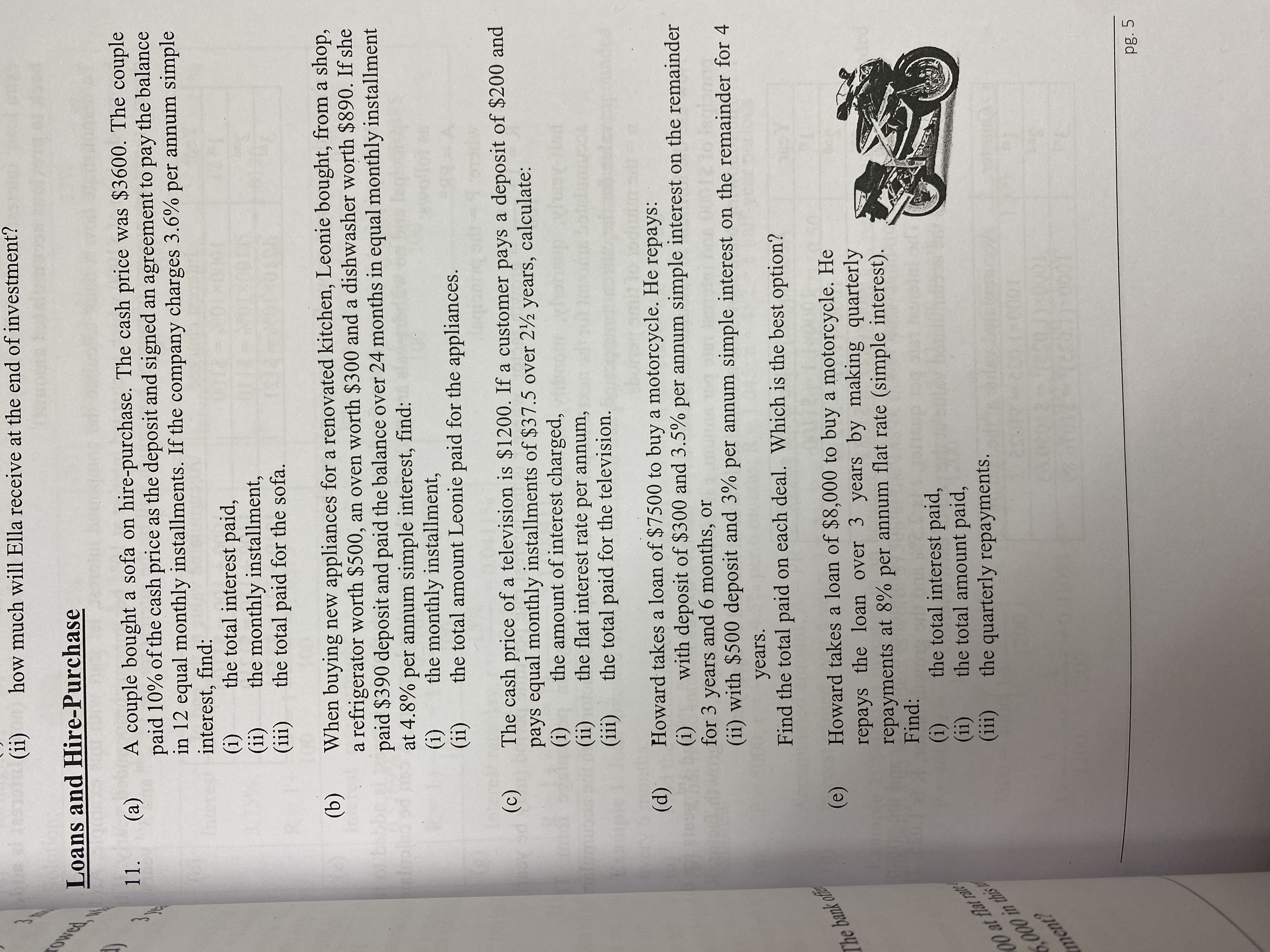 Question 11 (a) - (e) \f