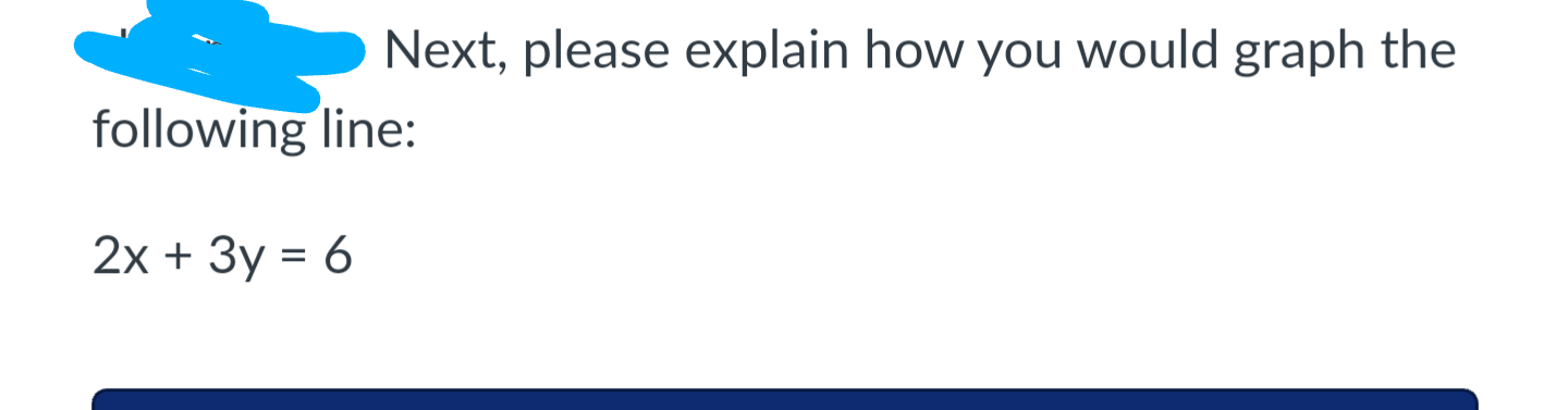 Next, please explain how you would graph the