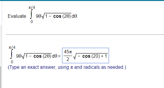 1M Evaluate I 934.]1 cos {28)(16. E] 1:14 , 4511: