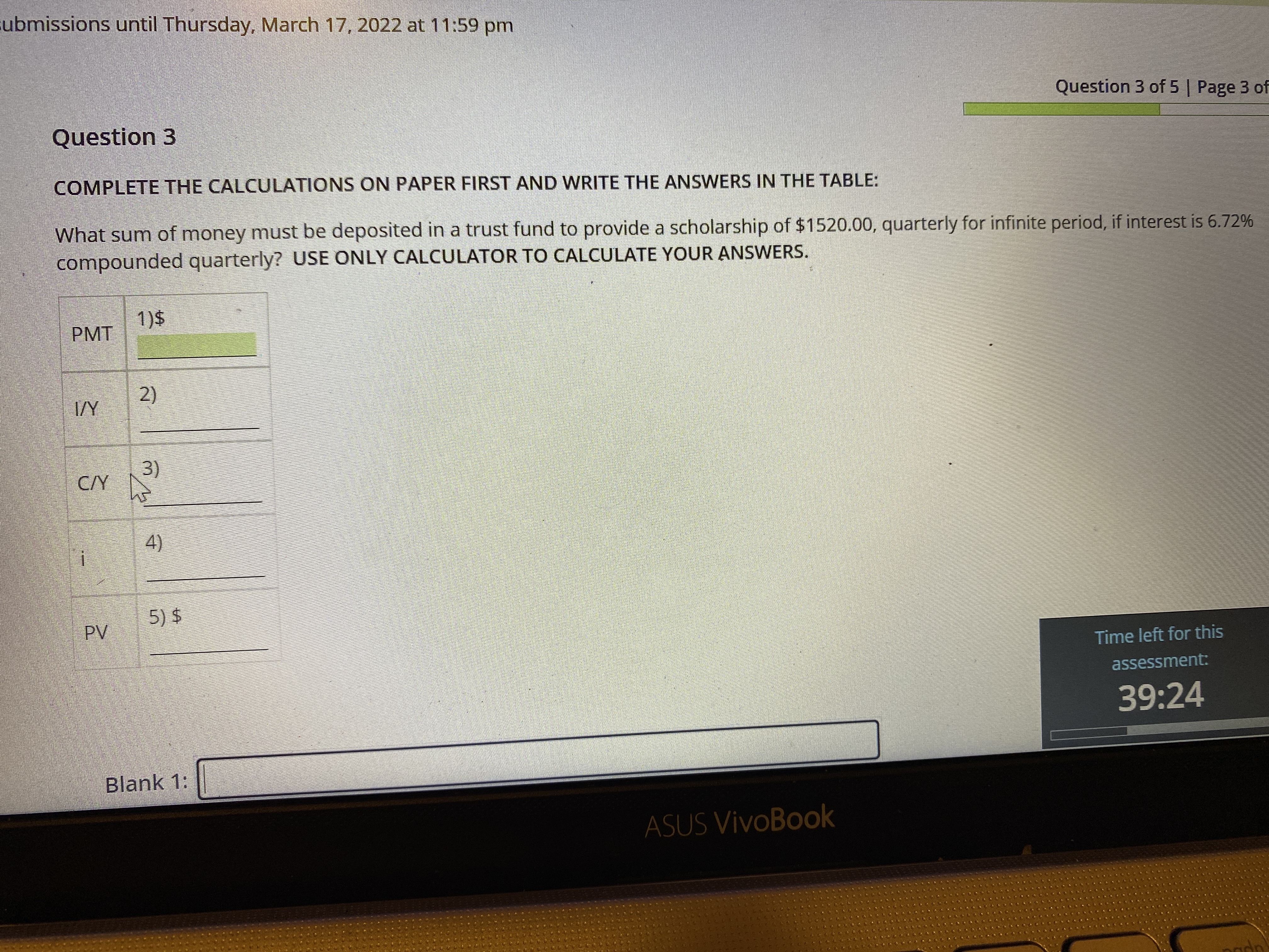 ubmissions until Thursday, March 17, 2022 at