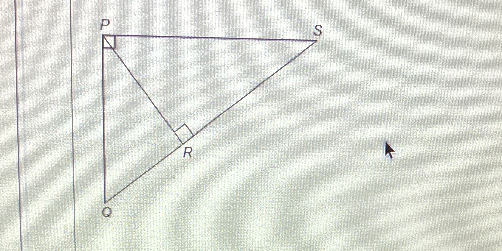 Given that RS= 18 and QR = 6, identify the length