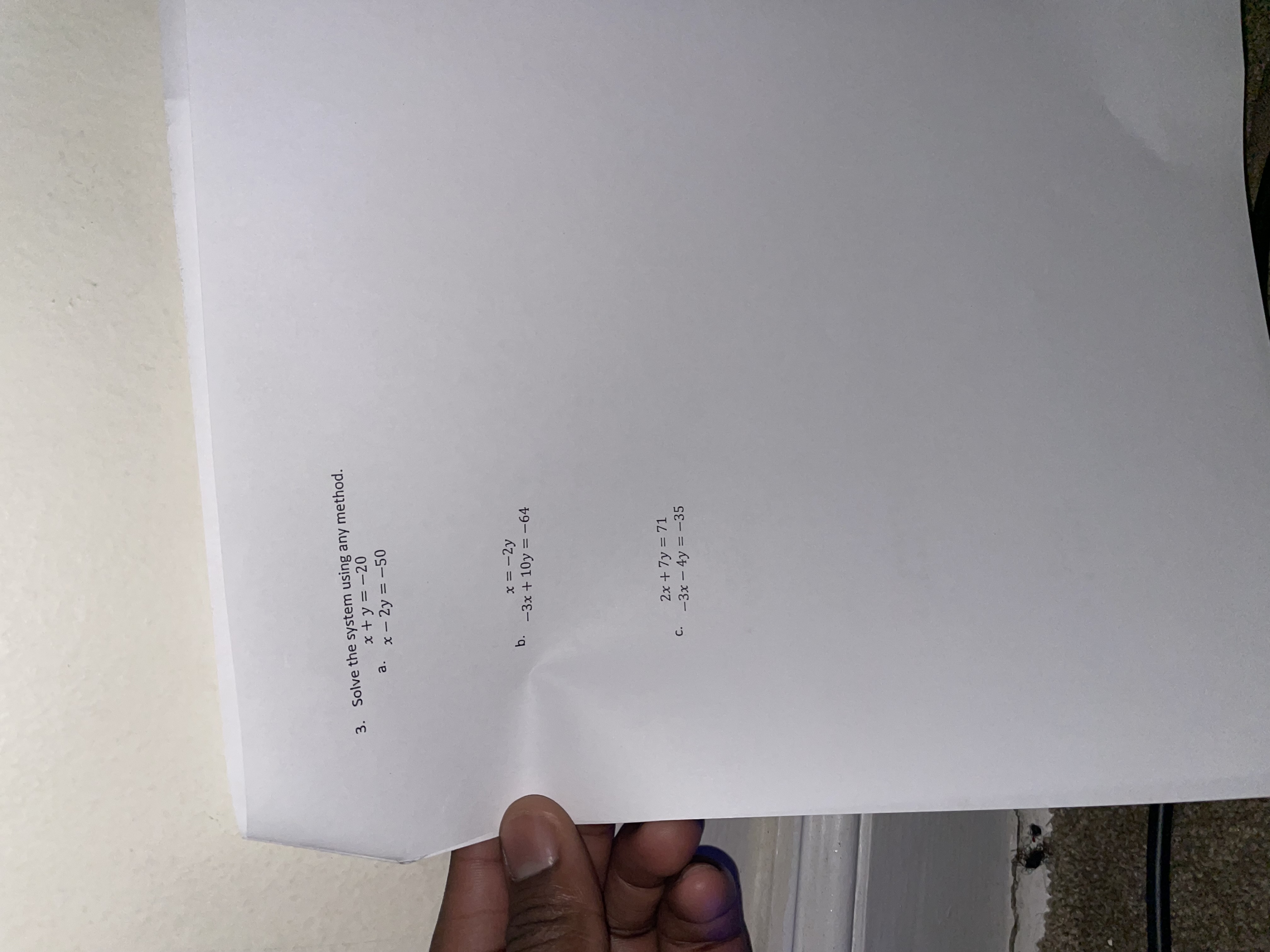 Substitution and Elimination Name: Divine.A 1.