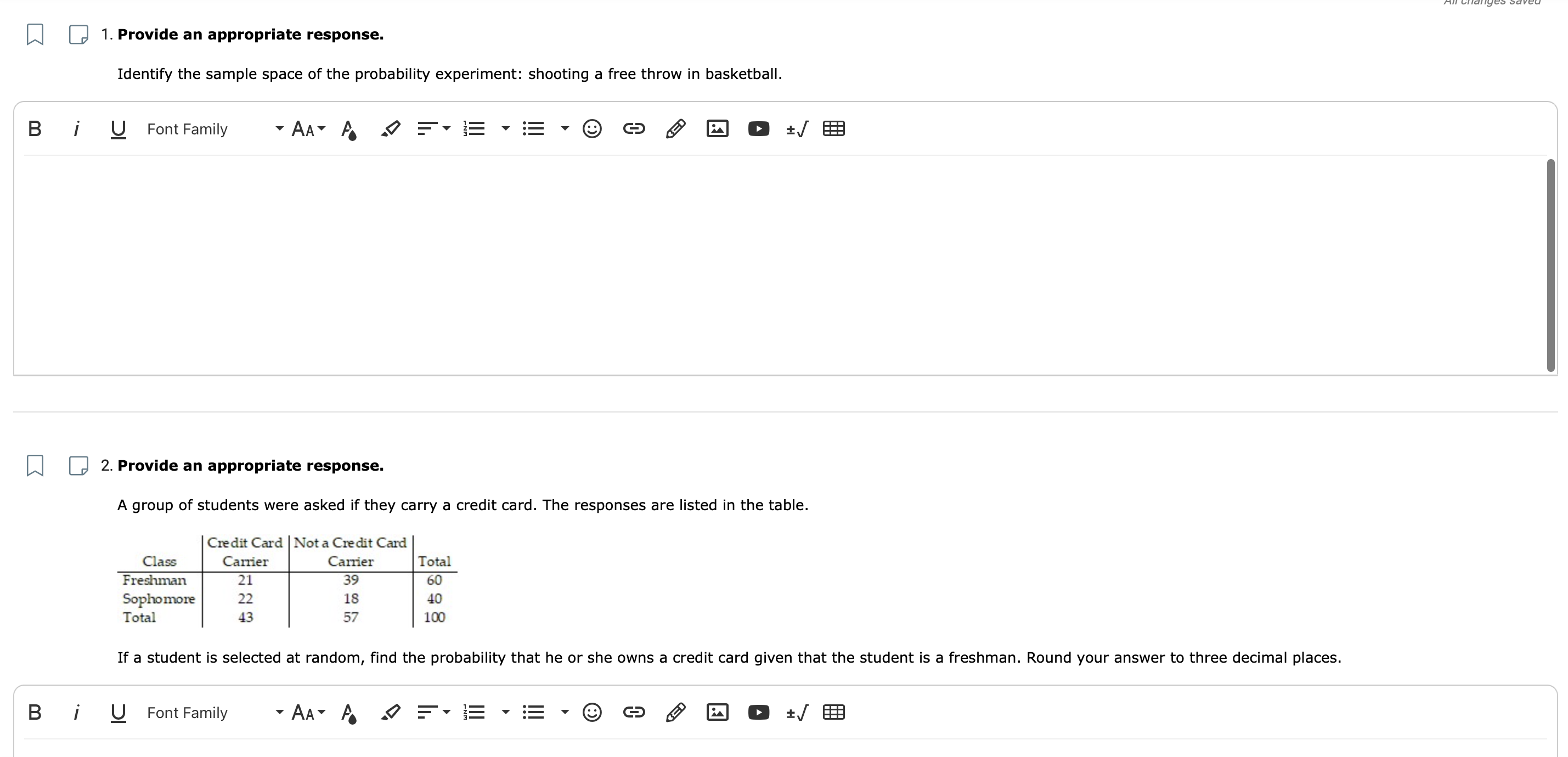 Please show full working! 1. Provide an