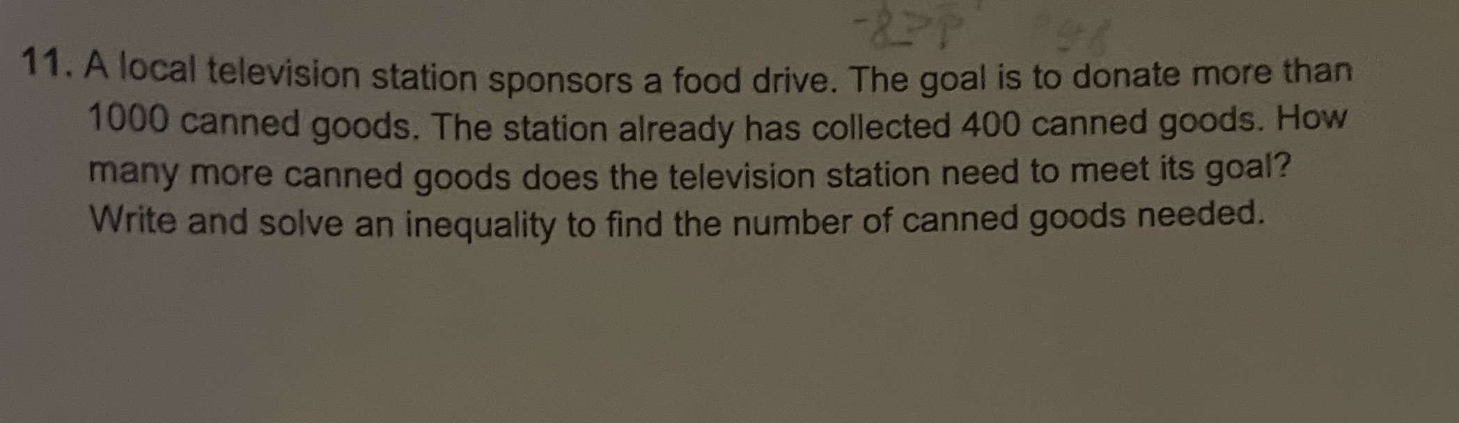 Solve this please 11. A local television station
