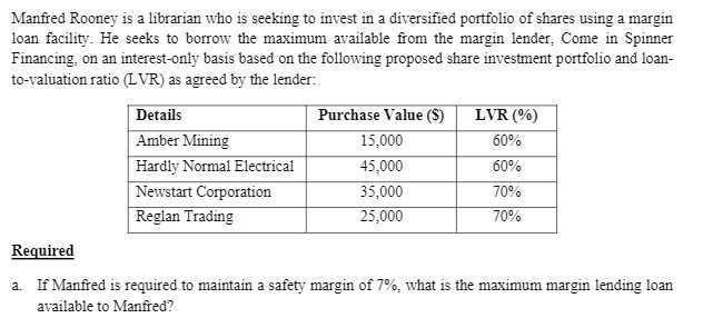 Manfred Rooney is a librarian who is seeking to