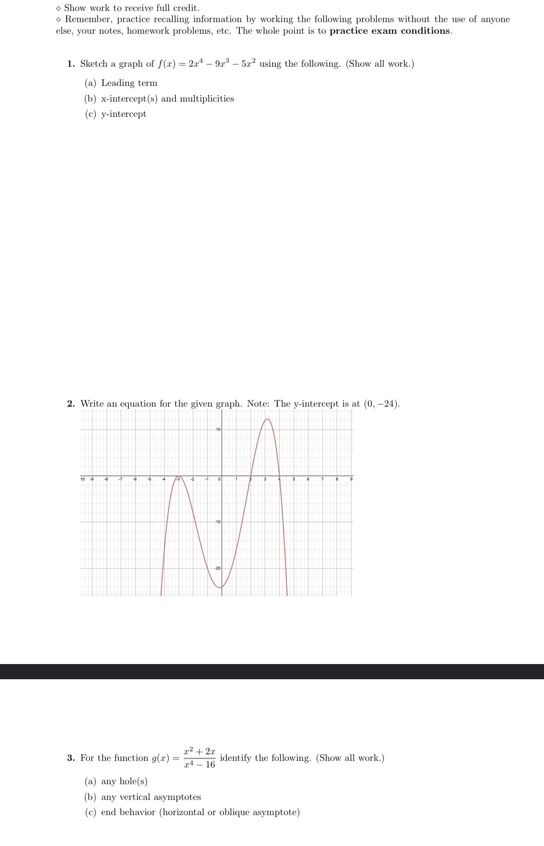 Can you use algebra techniques please. Show work