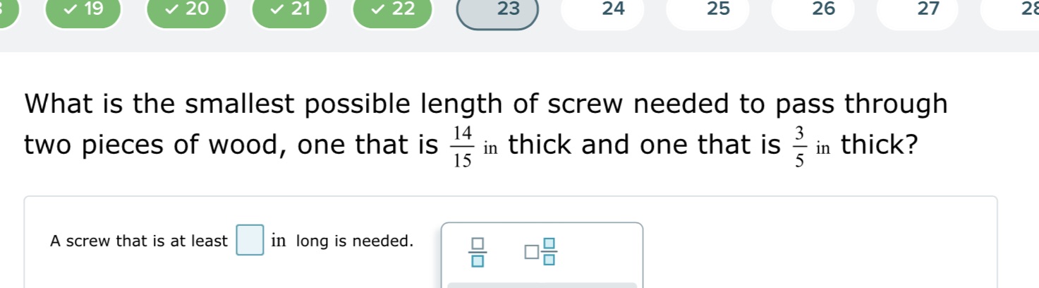l 23 l 24 25 26 27 What is the smallest possible