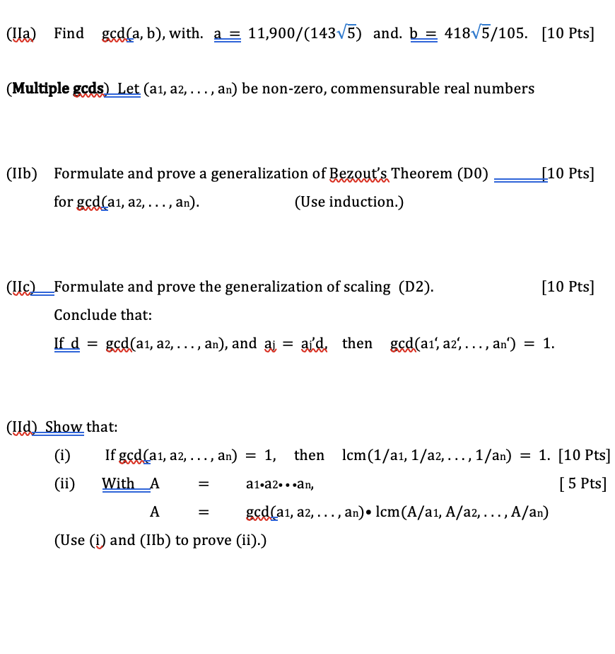 (lla) Find god(a, b), with. a = 11,900/(143 5)