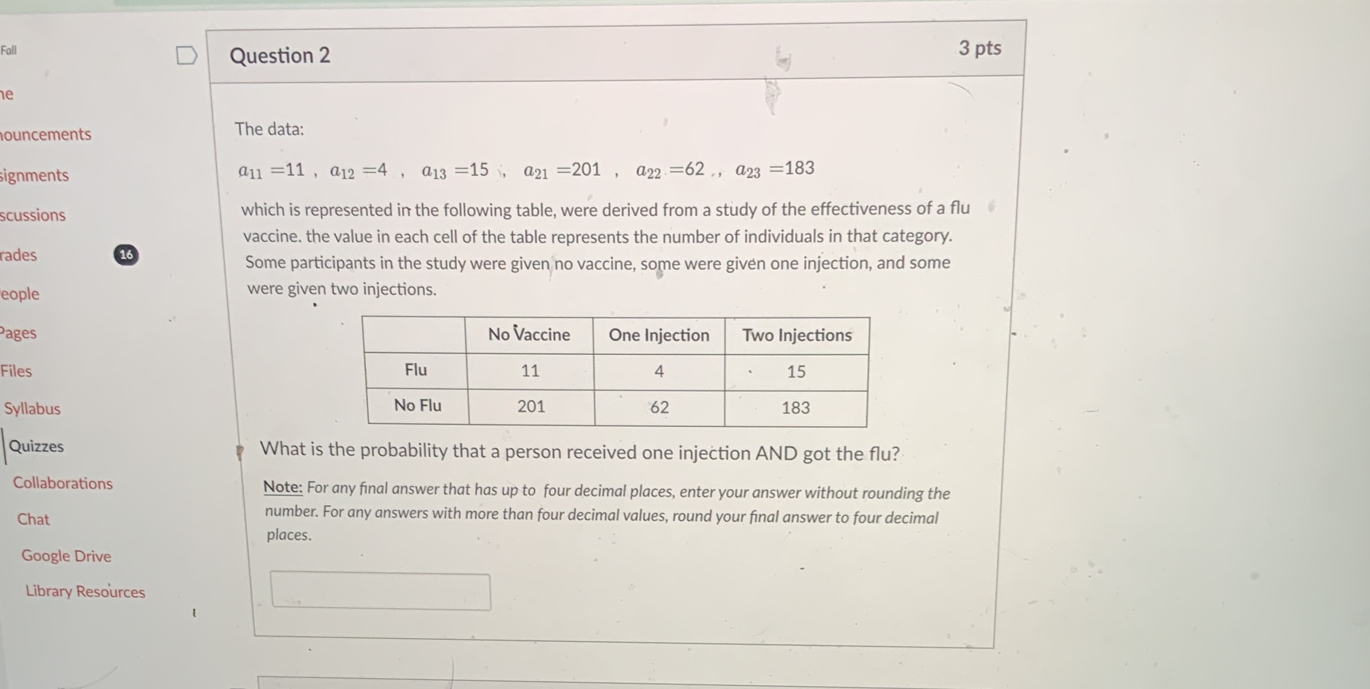 What is the Awnser? Fall D Question 2 3 pts e