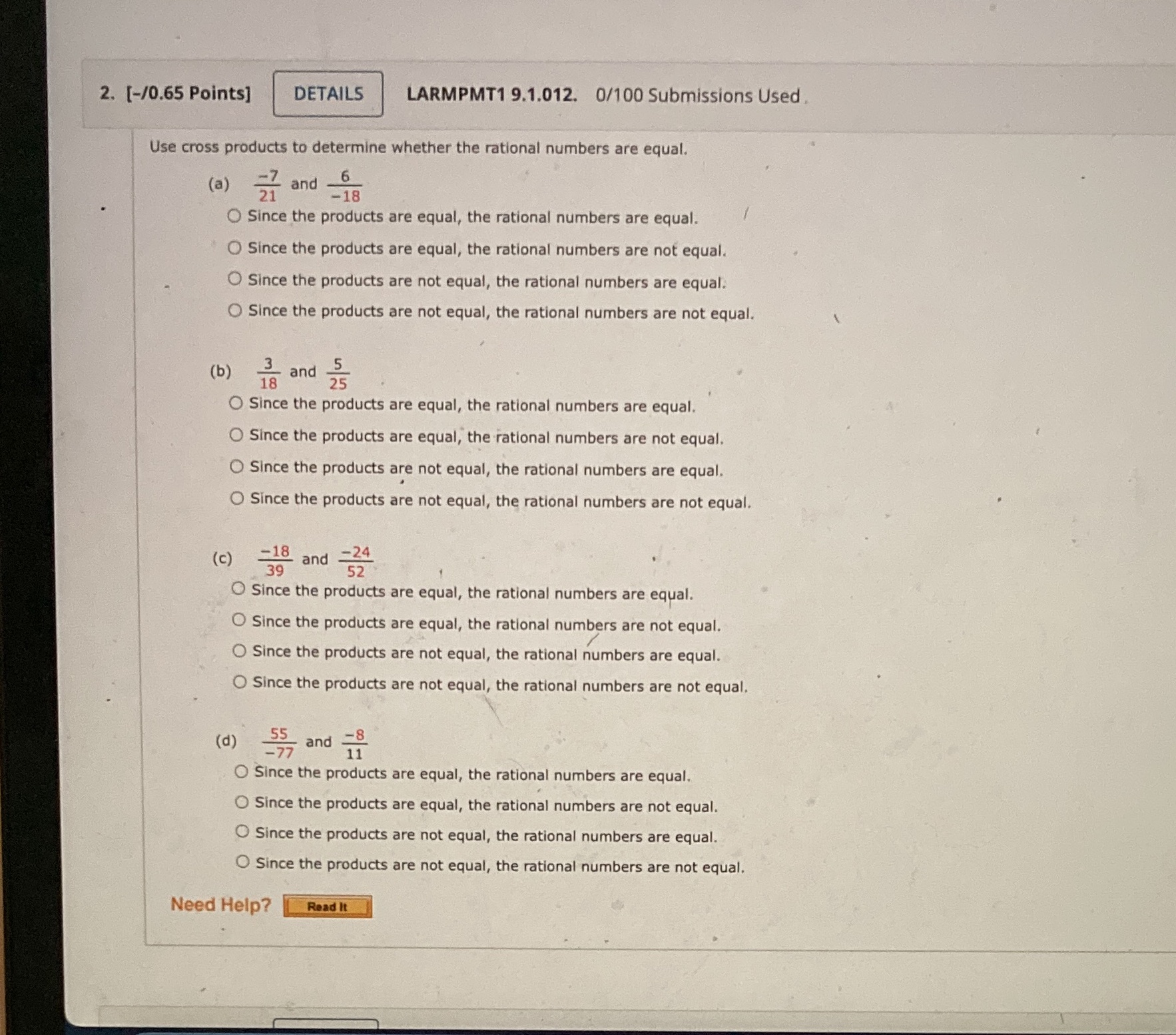2. [-/0.65 Points] DETAILS LARMPMT1 9.1.012.