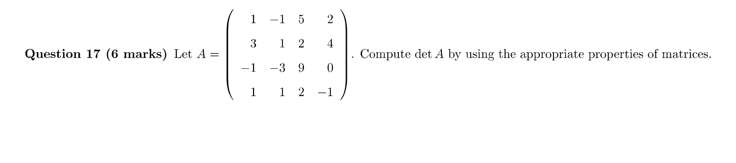 ,_\\ | ,_i U! to 3 1 2 4 Question 17 (6 marks)