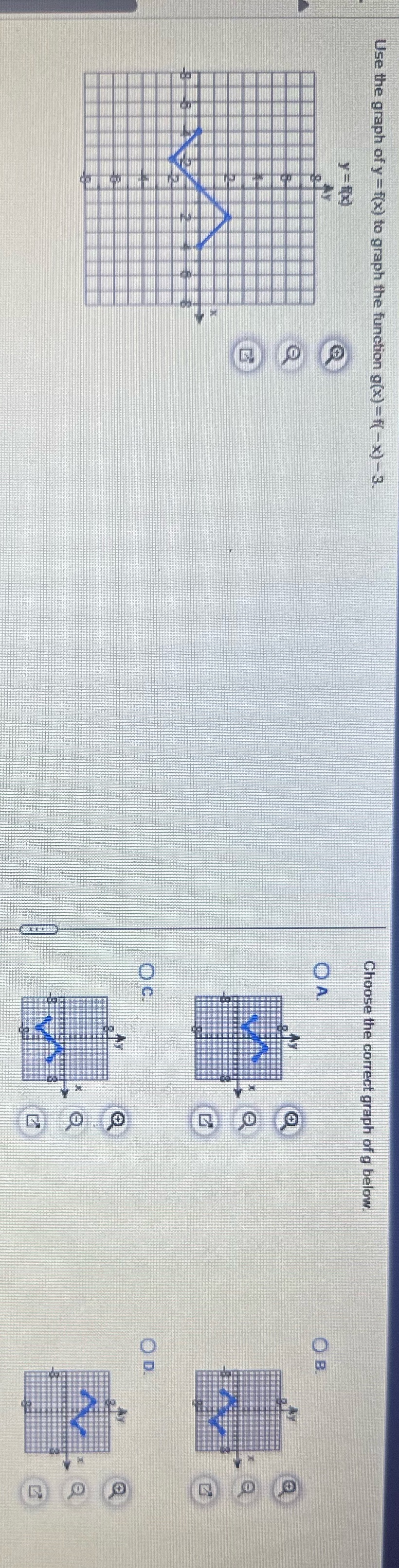 Use the graph of y = f(x) to graph the function