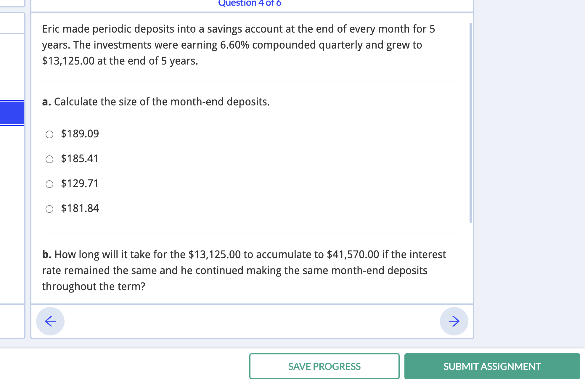 QUESIIOI'I 4 01' 6 Eric made periodic