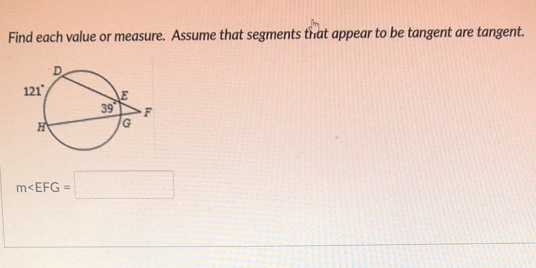 Geometry Find each value or measure. Assume that