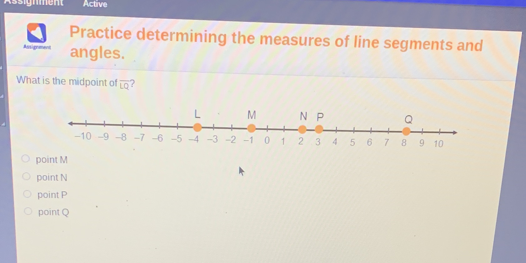 Assignment Active Practice determining the
