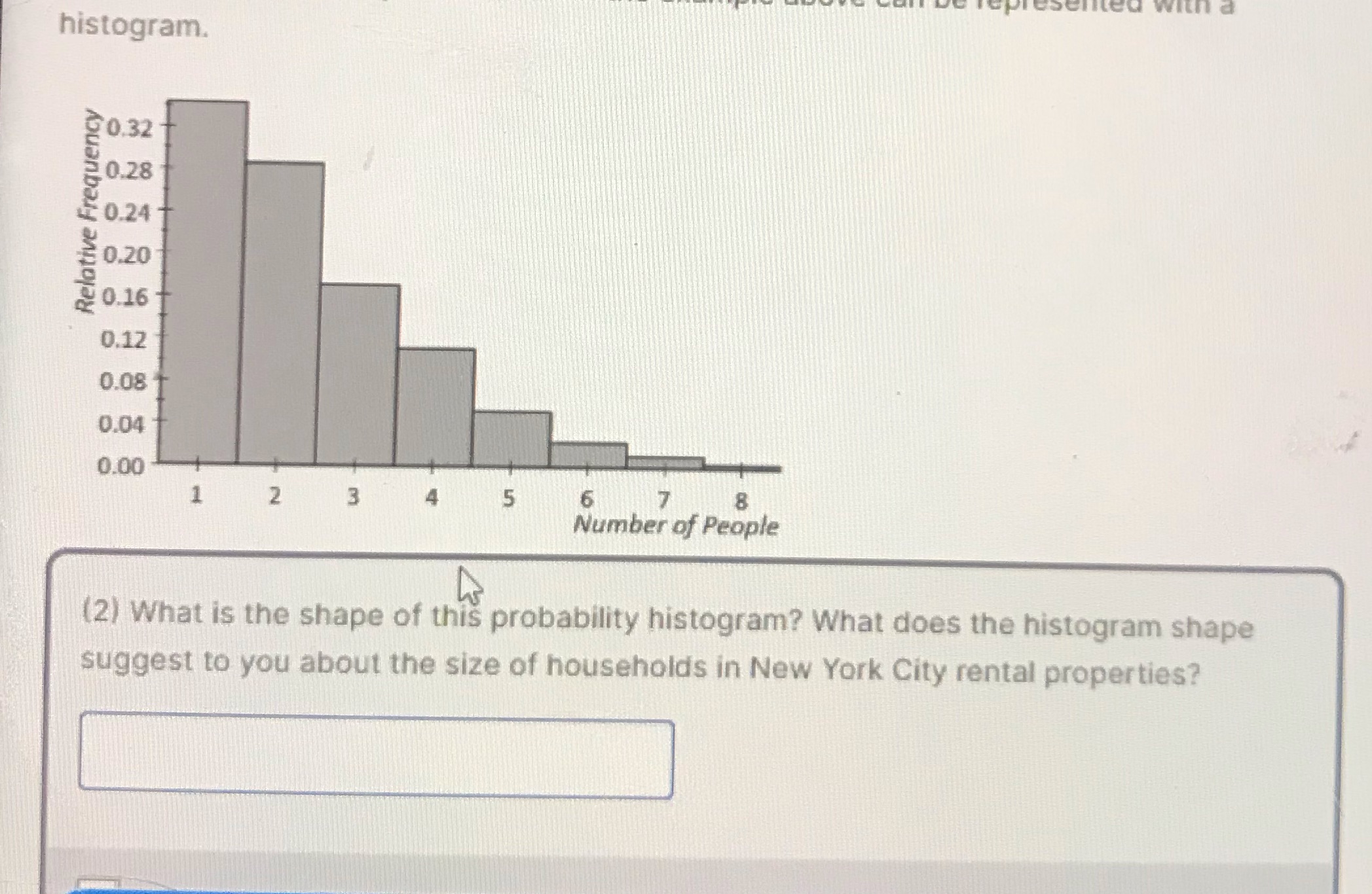 histogram. 80.32 0.28 Relative Frequency : 0.24