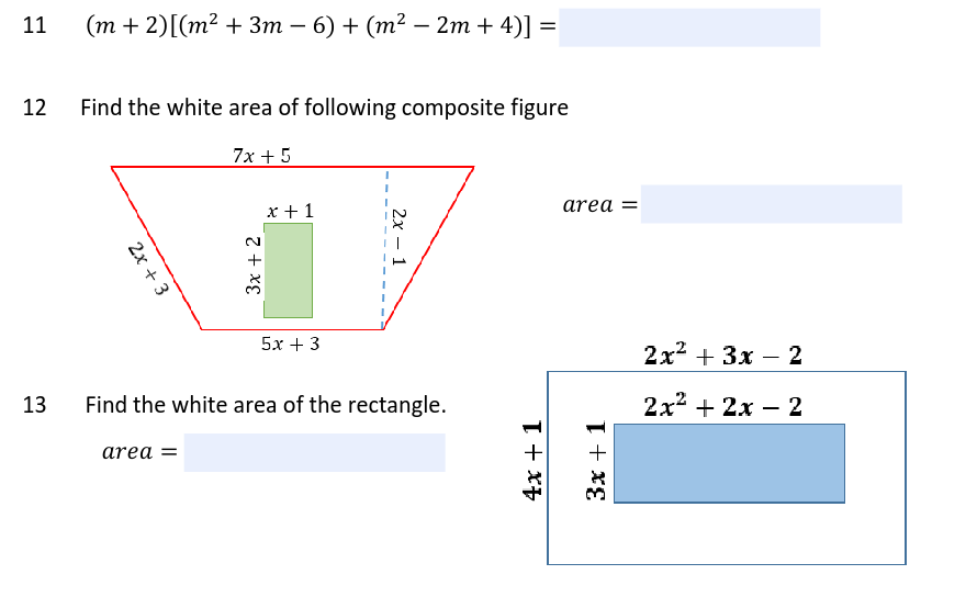 1. Suppose two linear functions f (x) = 2x -3 and