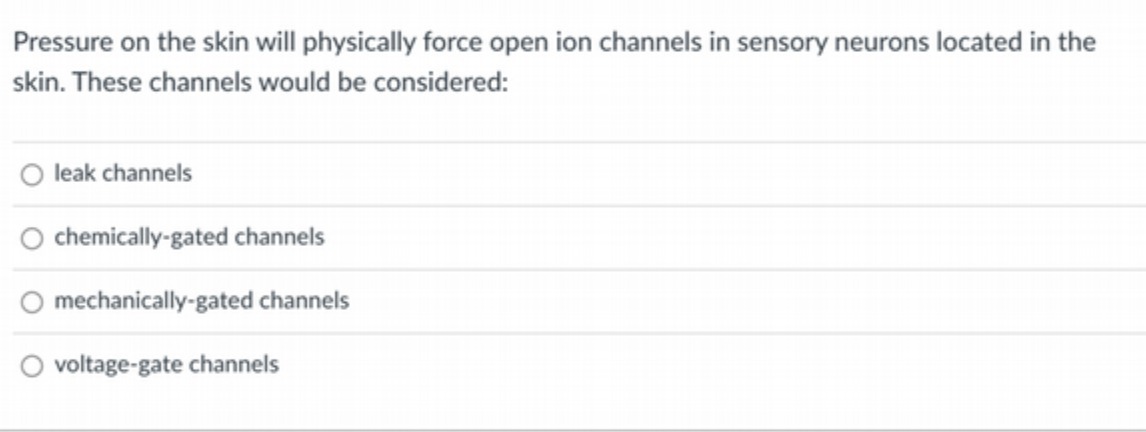 Pressure on the skin will physically force open