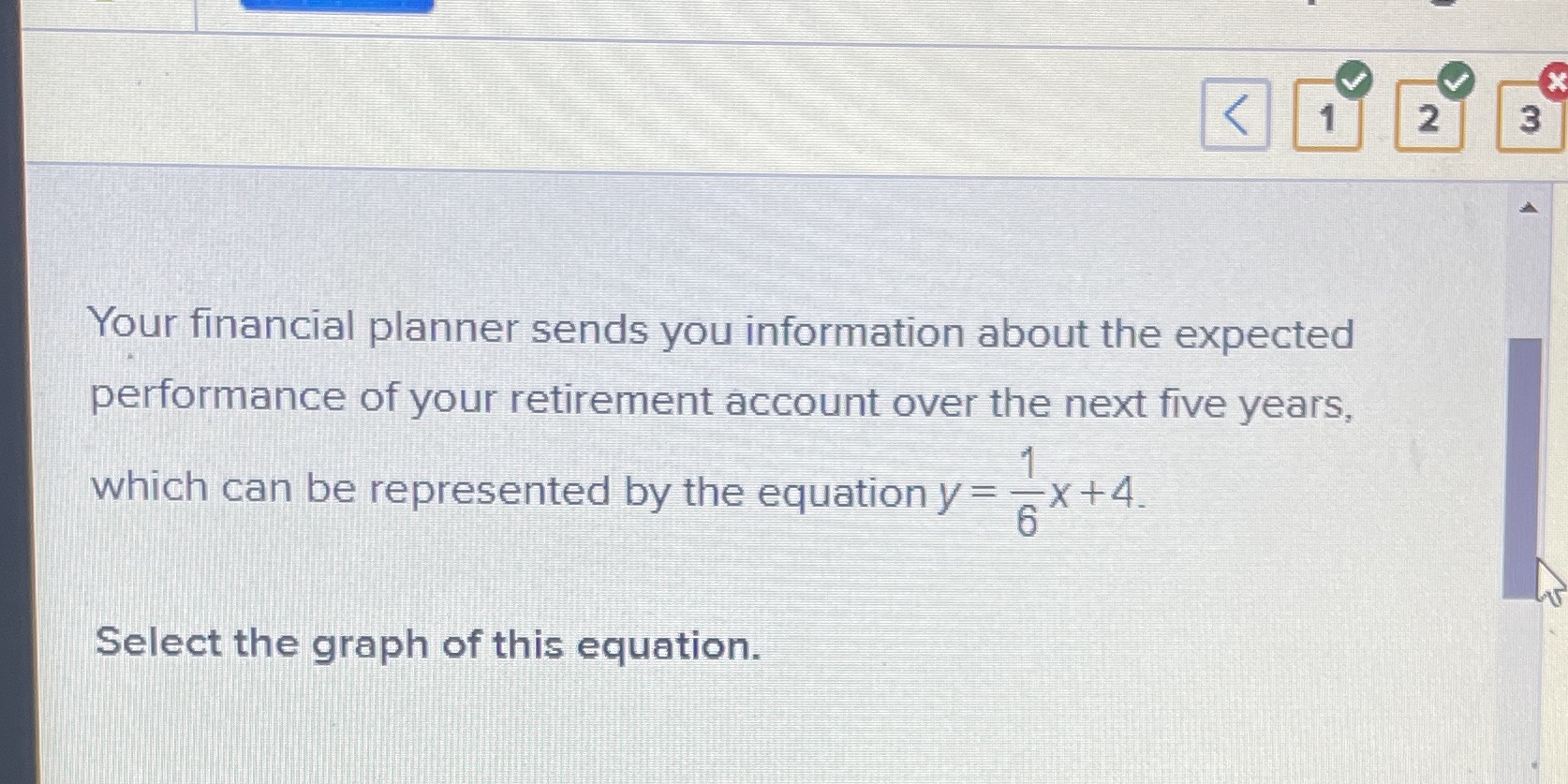 2 3 Your financial planner sends you information