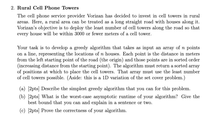 2. Rural Cell Phone Towers The cell phone service