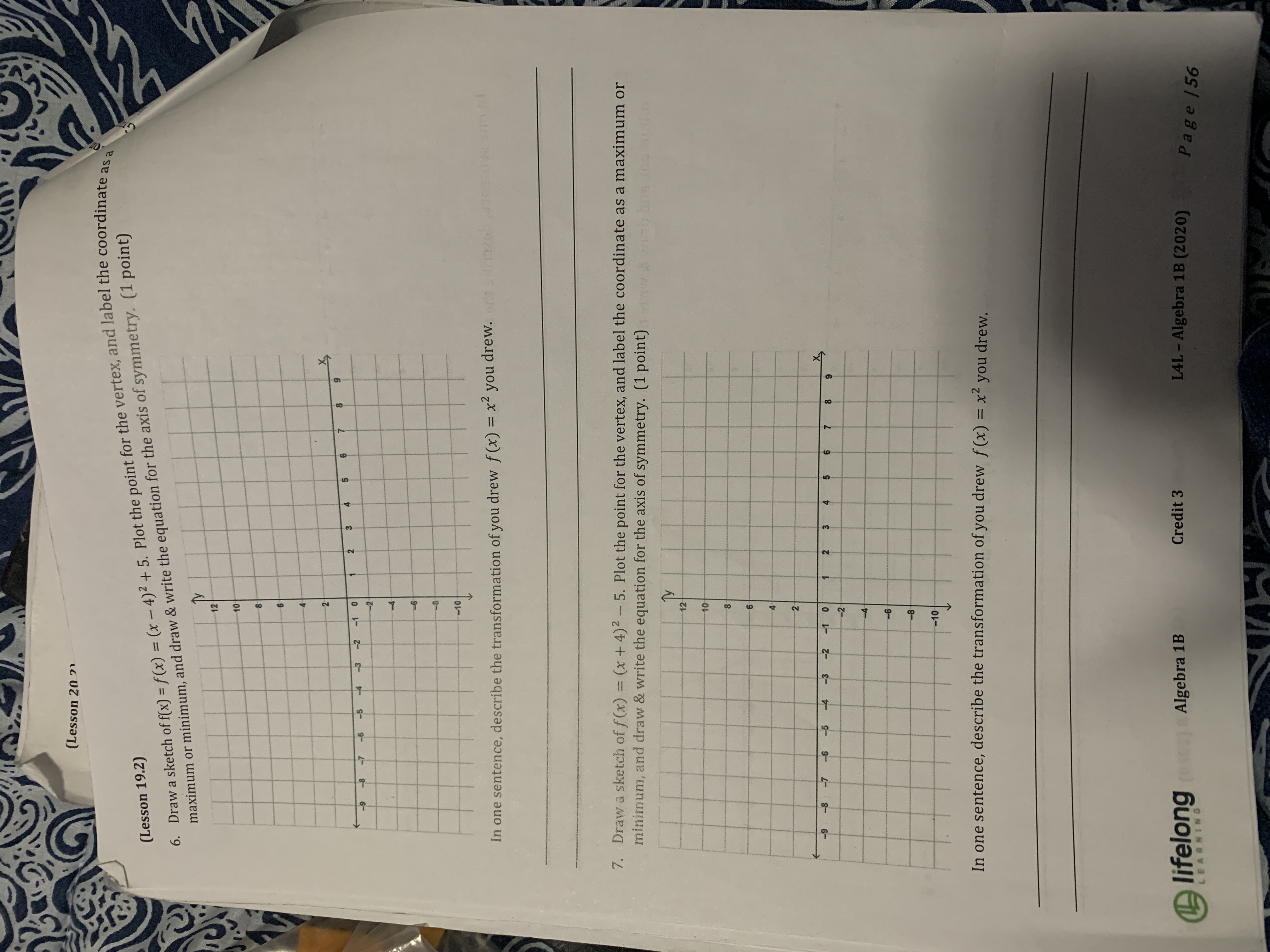 (Lesson 20 ?) (Lesson 19.2) 6. Draw a sketch of