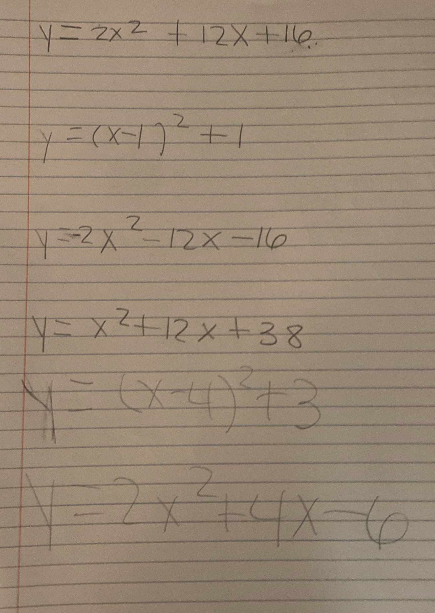 FindFind Y-Intercept Vertex: Axis of
