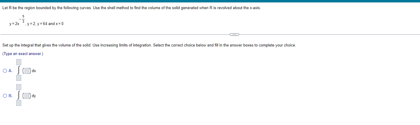 Let R be the region bounded by the following