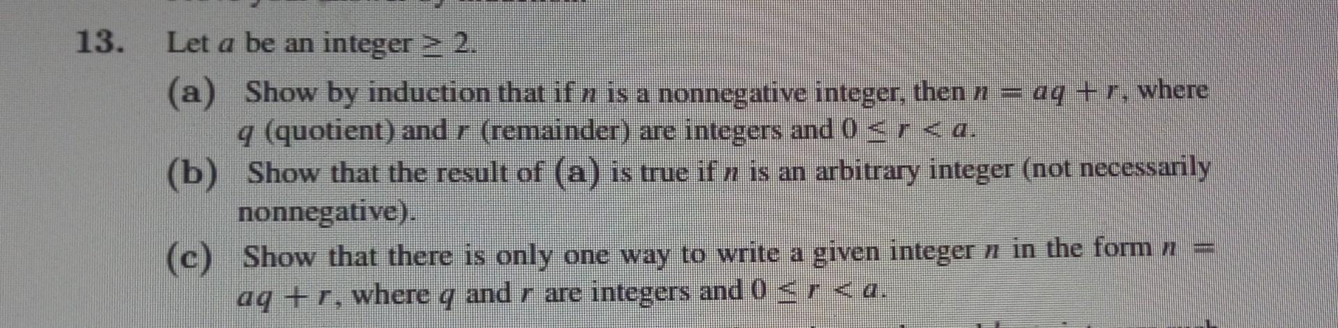 13. Let a be an integer  style=