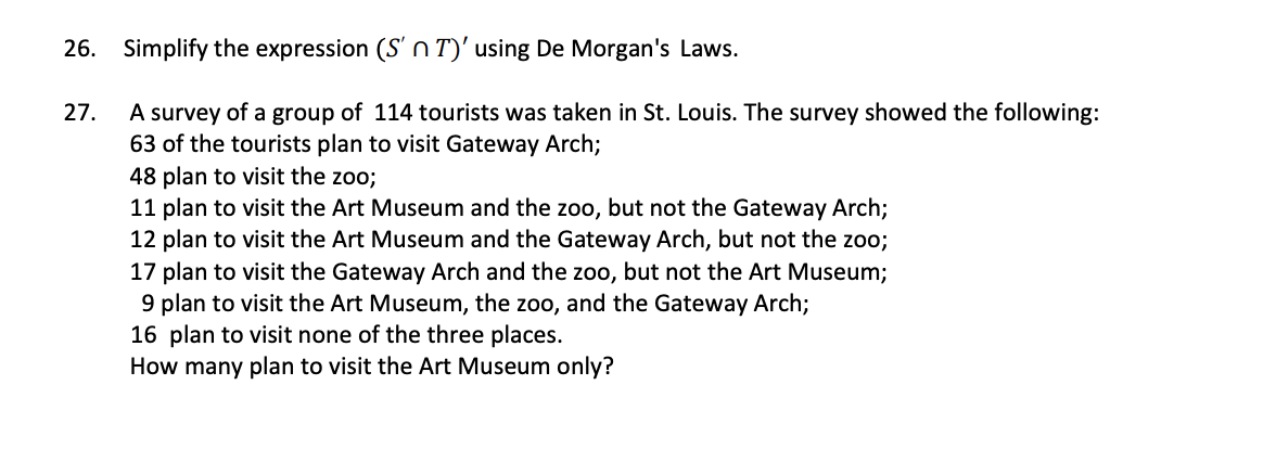 Please answer 26 and 27 26. Simplify the