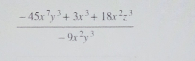 cociente y Residuo? \f