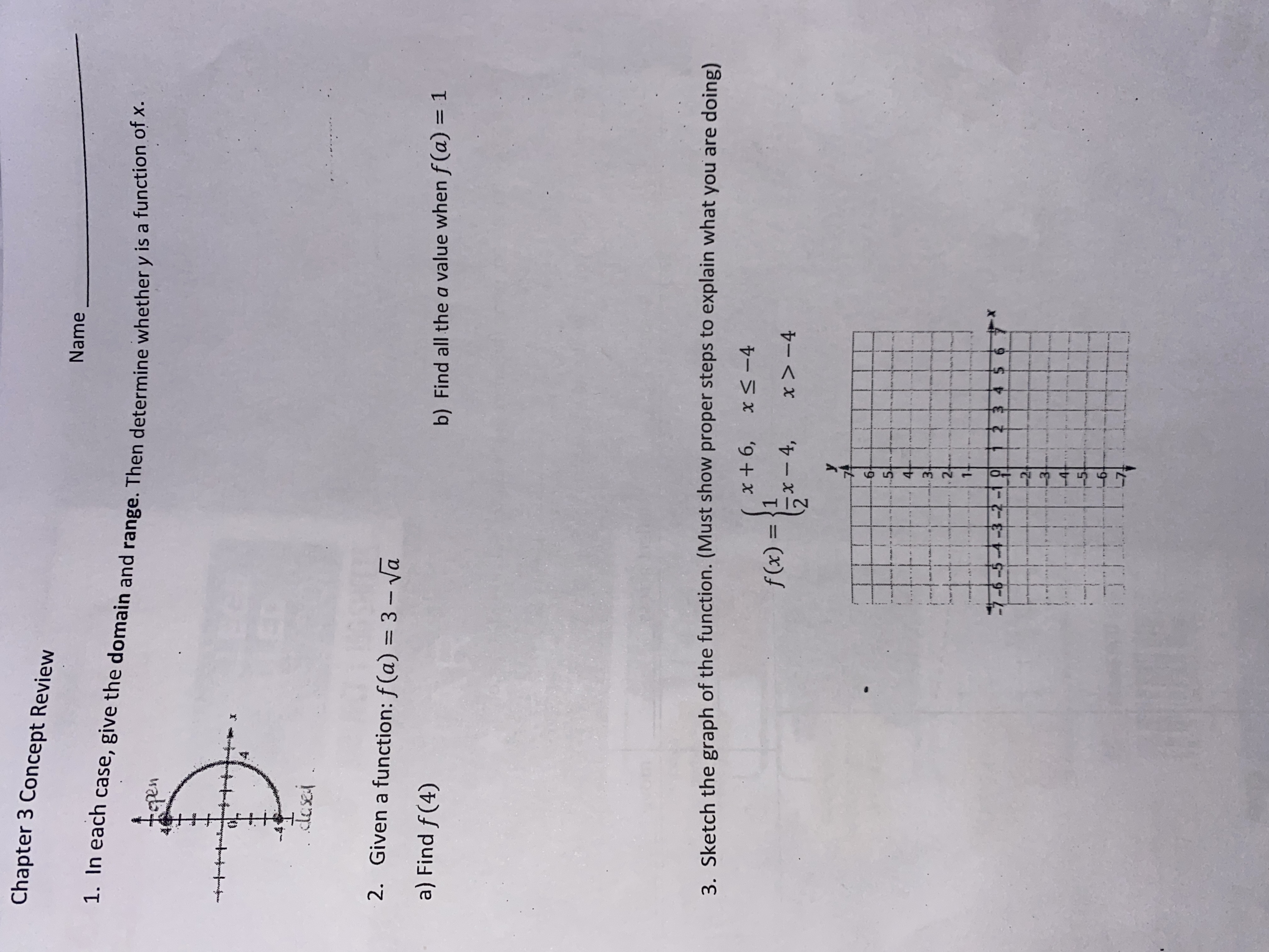 Chapter 3 Concept Review Name 1. In each case,