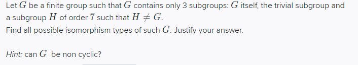 Let G be a finite group such that G contains only