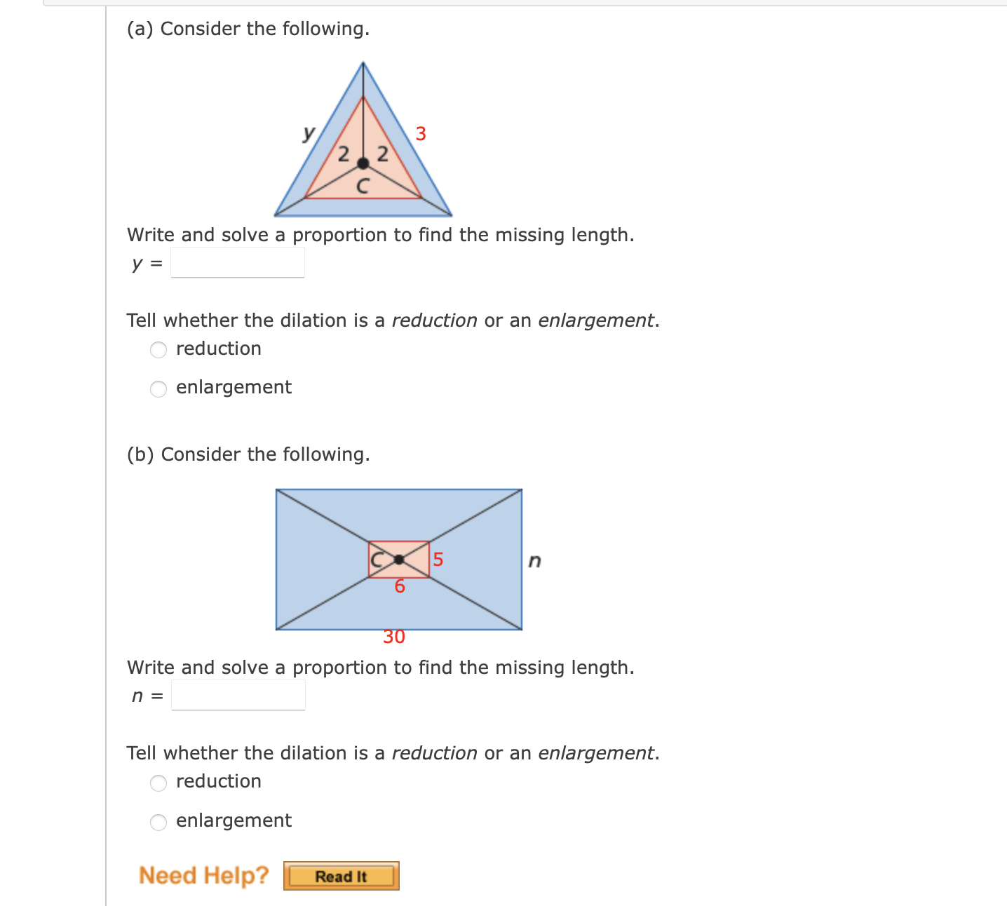 (a) Consider the following. Write and solve a