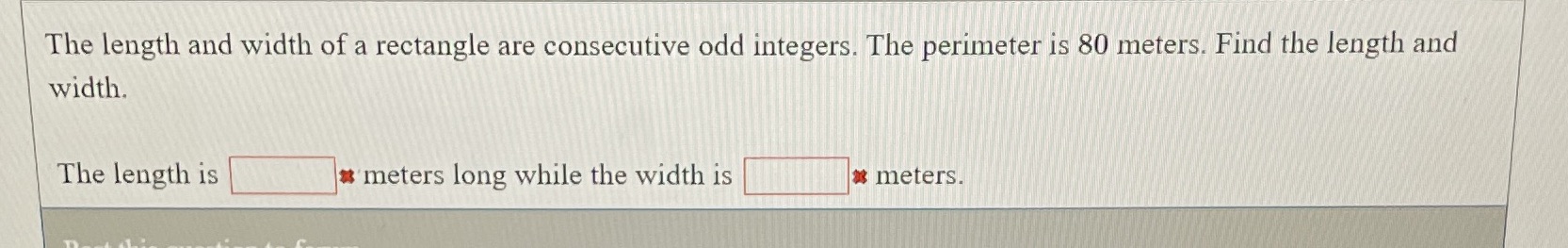 Introductory to algebra 2.6 The length and width