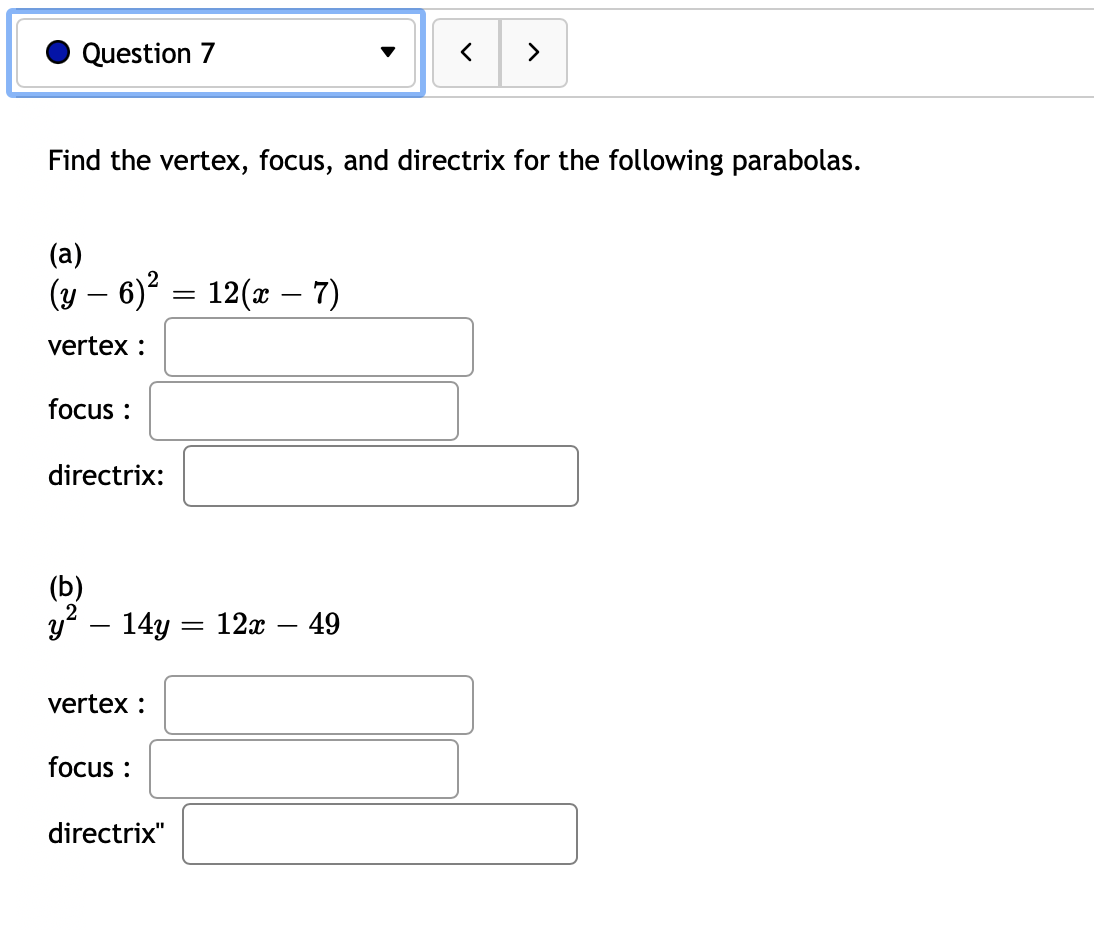 0 Question 7 v <  style=