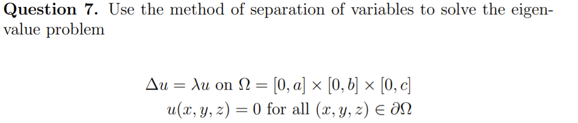 Refer to pic Question 7. Use the method of