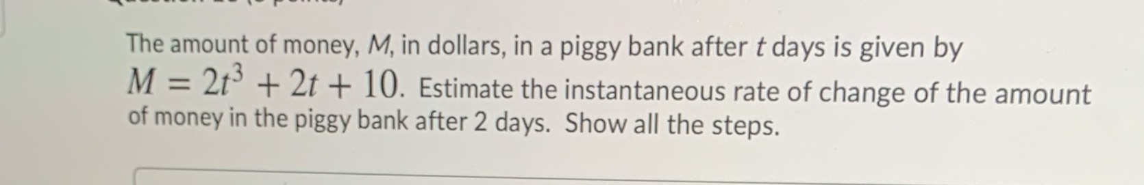 Do not use derivatives formulas. This is advanced