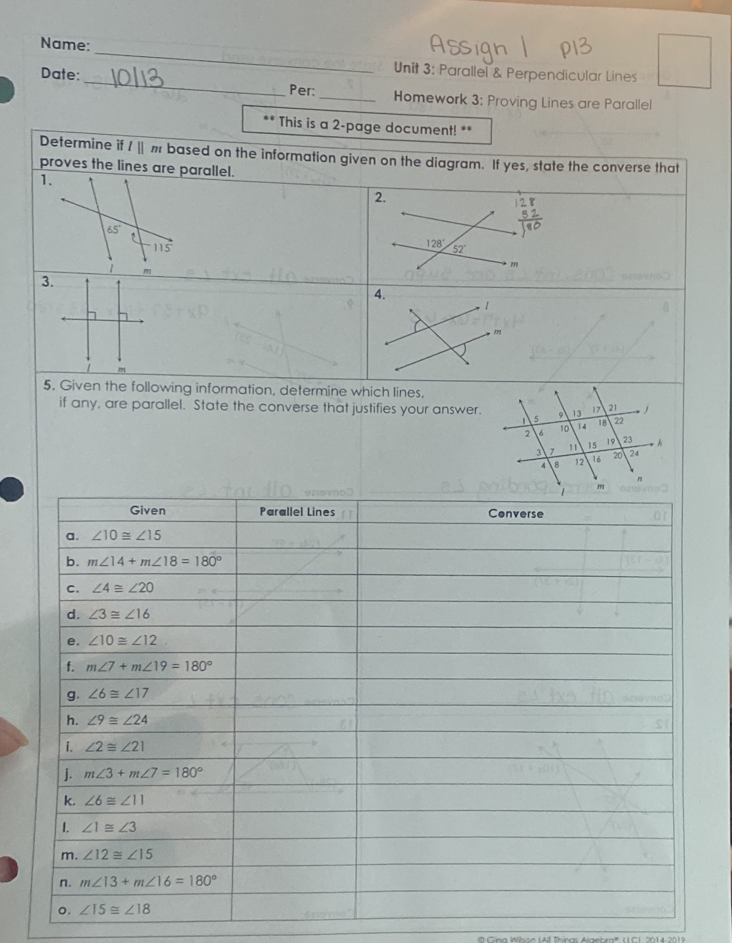 I need help with this Name: Assign | P13 Date:
