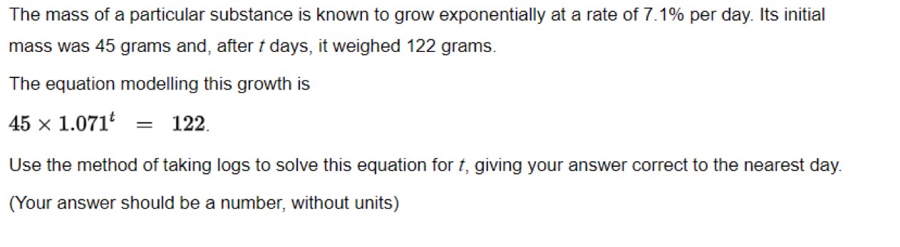 The mass of a particular substance is known to
