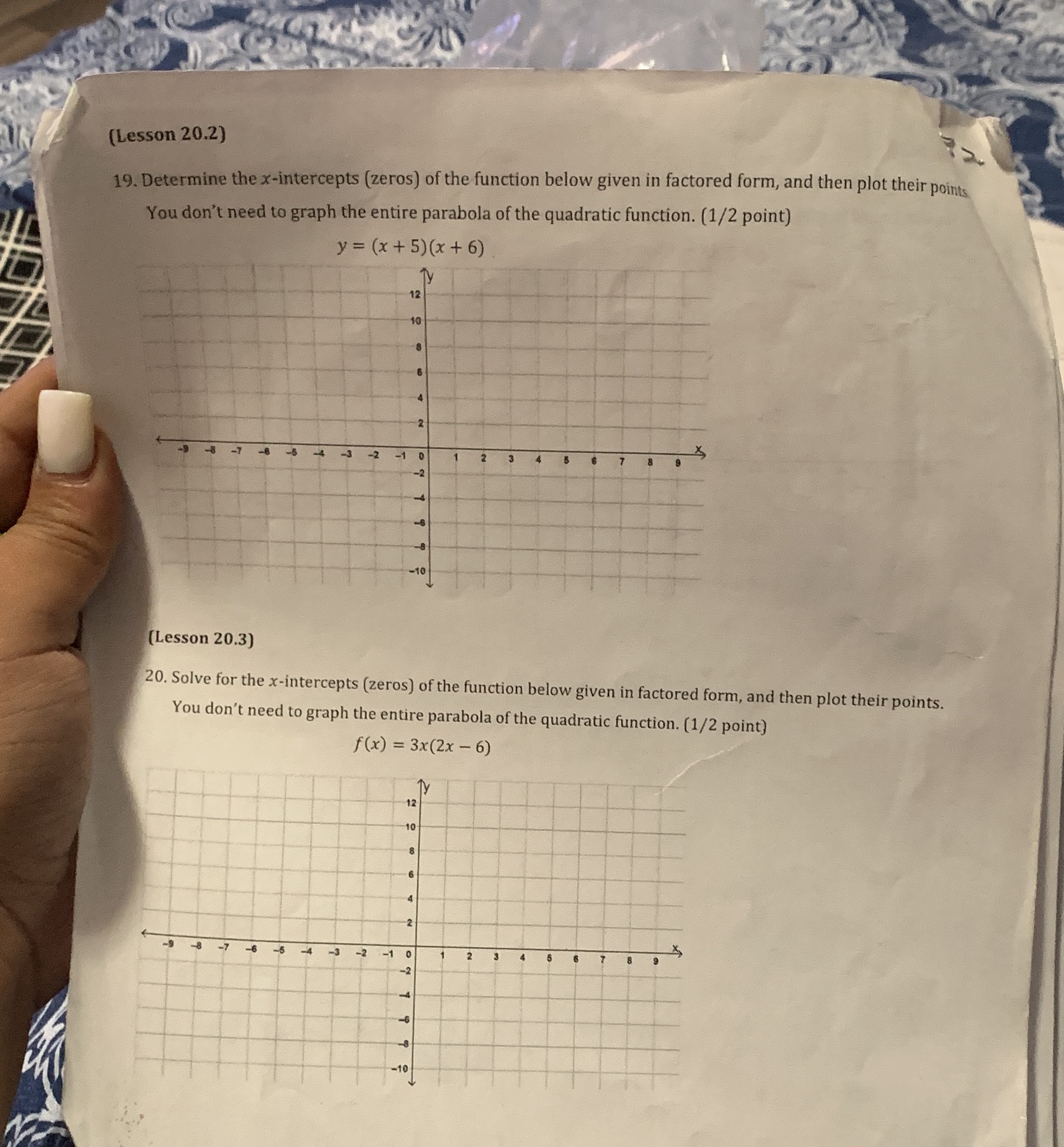 19 and 20 please (Lesson 20.2) 19. Determine the
