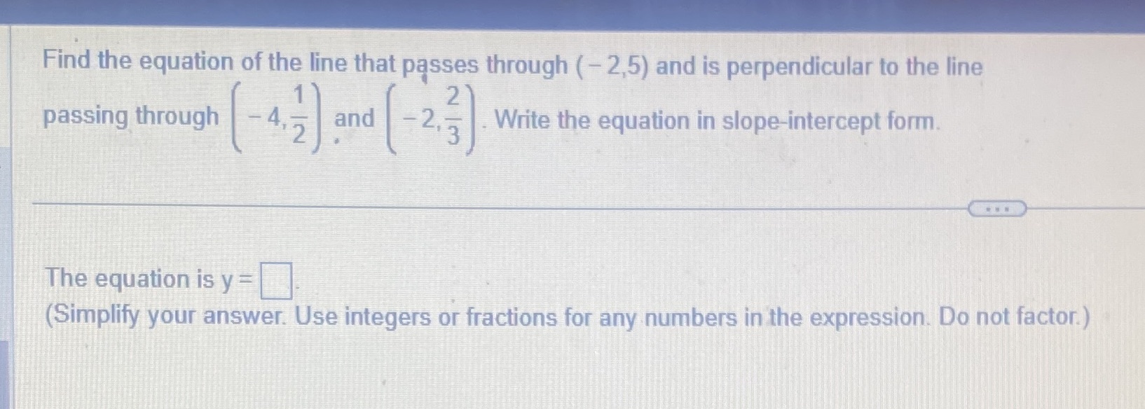 Please helppp Find the equation of the line that