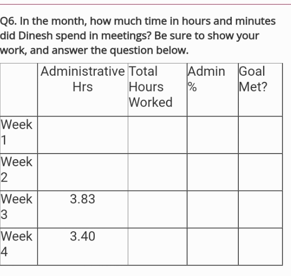 how can I solve this problem Q6. In the month,