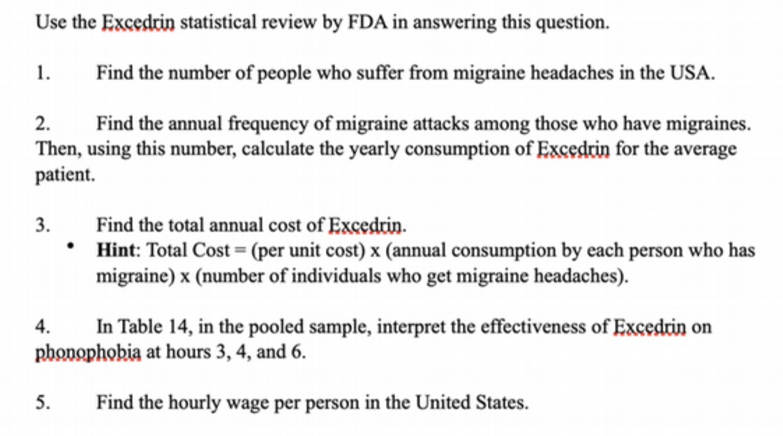 Use the Emecltin statistical review by FDA in